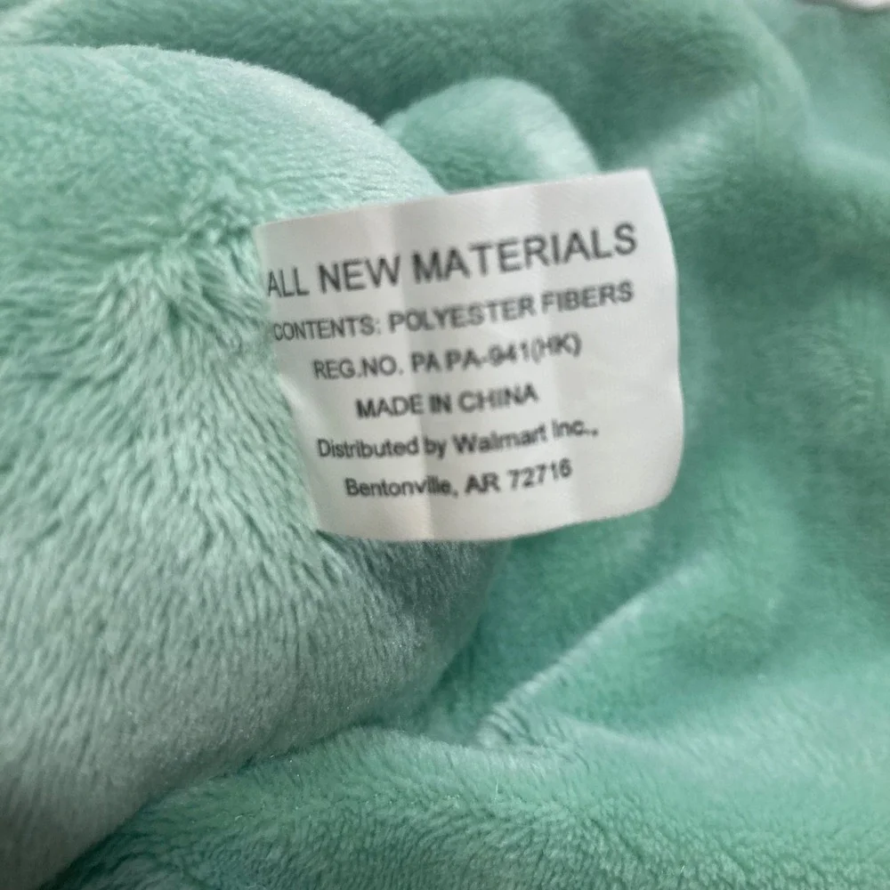 Walmart Green Elephant Lovey 10